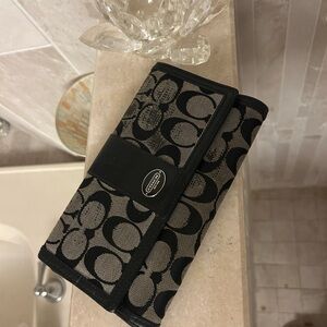 Coach Black and Gray Wallet